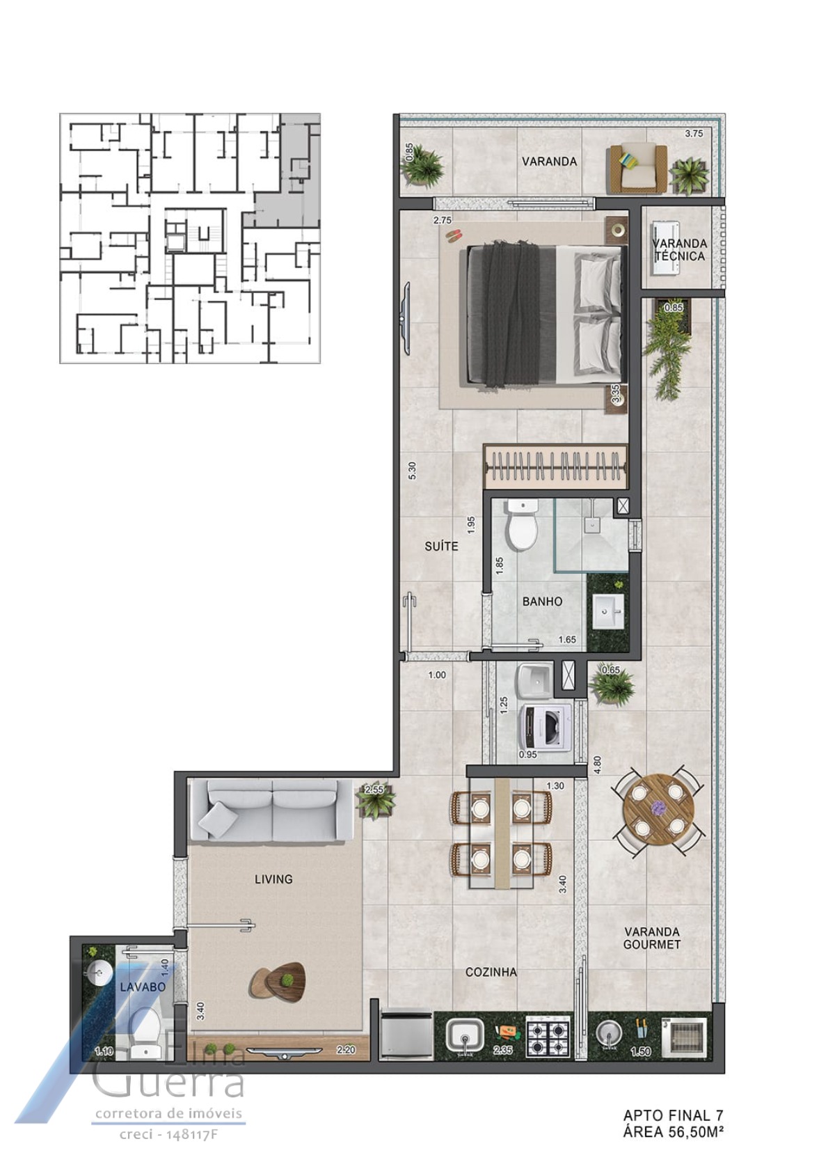 Apartamento à venda com 3 quartos, 142m² - Foto 15